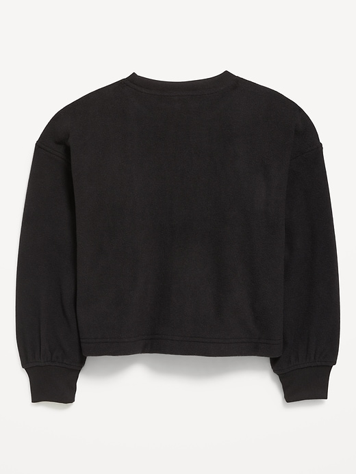 Image number 3 showing, Long-Sleeve Microfleece Top for Girls