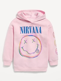 Image number 3 showing, Nirvana™ Oversized Graphic Tunic Pullover Hoodie for Girls