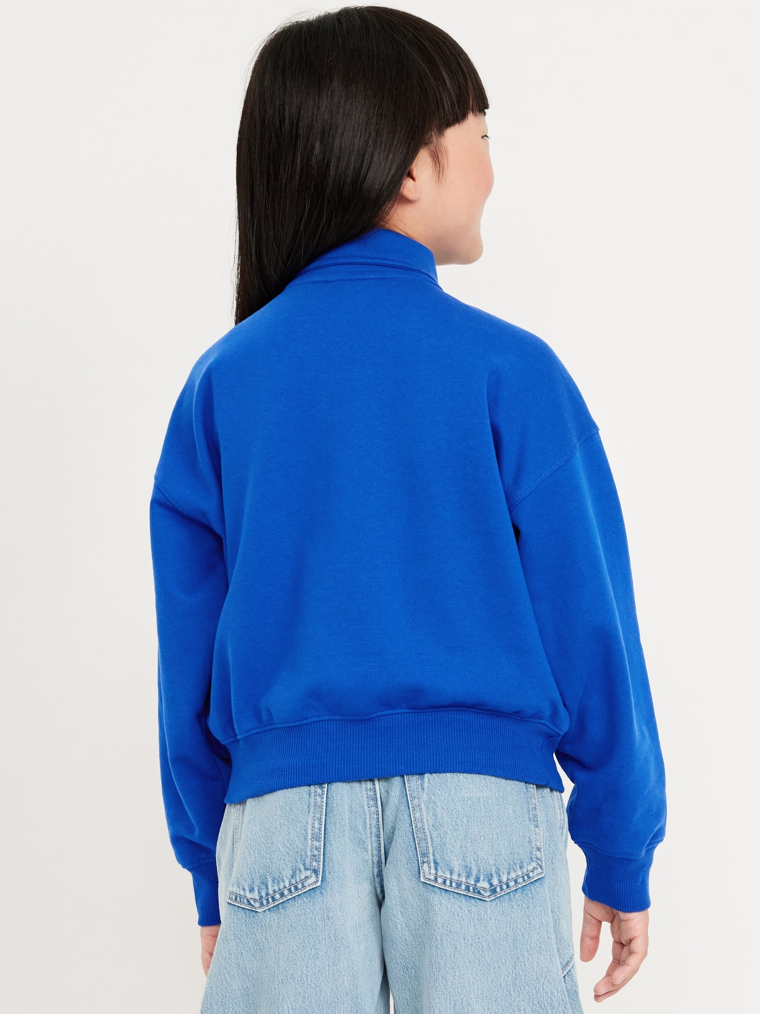 Buffalo Bills Oversized Quarter-Zip Sweatshirt for Girls