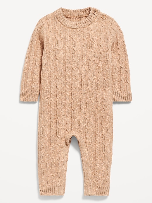 Image number 1 showing, SoSoft Cable-Knit One-Piece for Baby