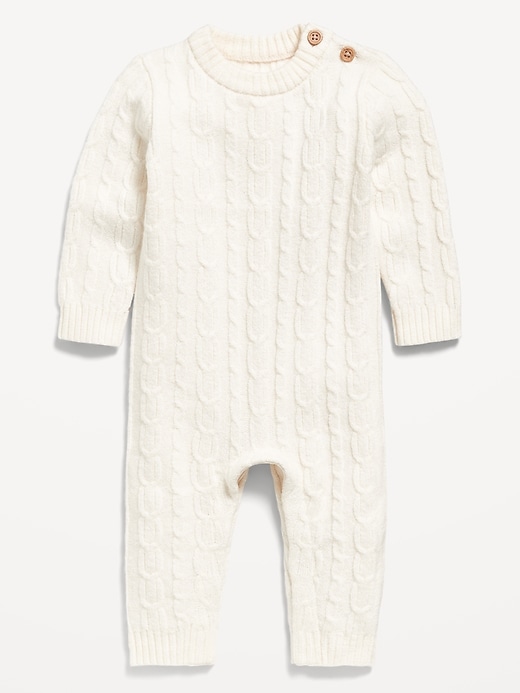 Image number 1 showing, SoSoft Cable-Knit One-Piece for Baby