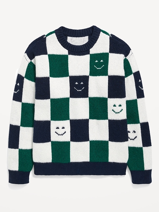 Image number 2 showing, SoSoft Oversized Crew-Neck Sweater for Boys