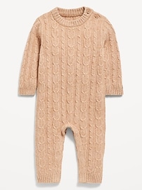 Image number 1 showing, SoSoft Cable-Knit One-Piece for Baby