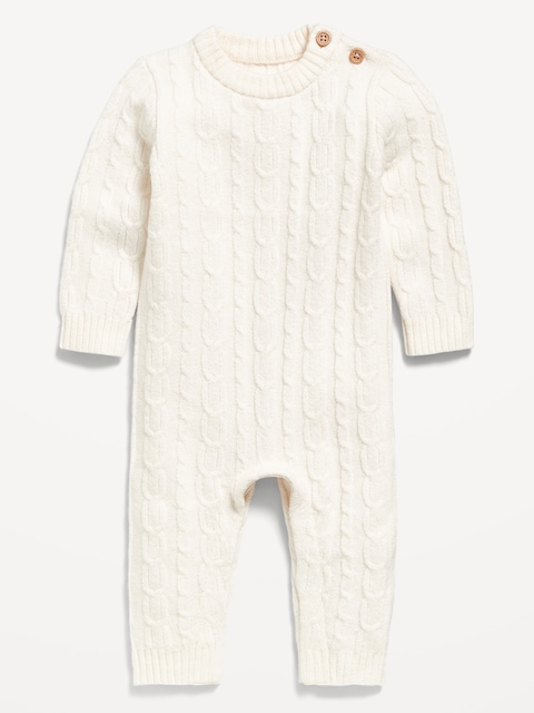 SoSoft Cable-Knit One-Piece for Baby - Creme De La Creme