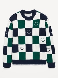 Image number 2 showing, SoSoft Oversized Crew-Neck Sweater for Boys