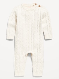 Image number 1 showing, SoSoft Cable-Knit One-Piece for Baby