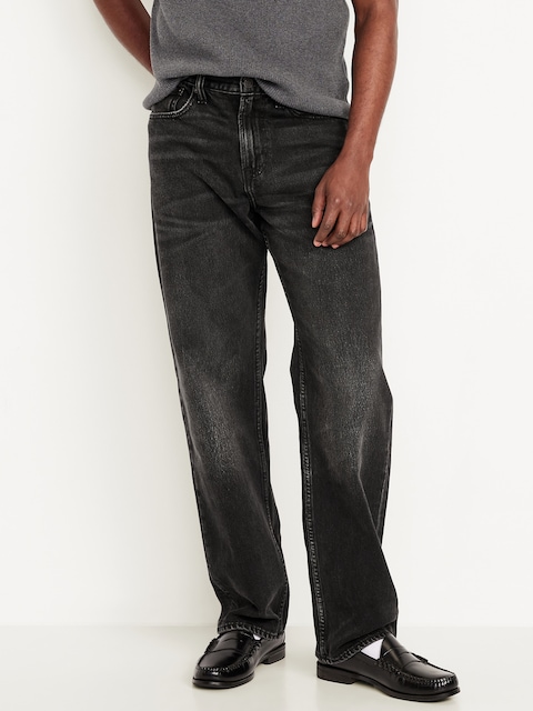 90's Loose Jeans - Black Wash
