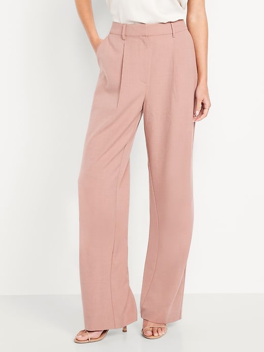 Image number 2 showing, Extra High-Waisted Taylor Wide-Leg Trouser Pants
