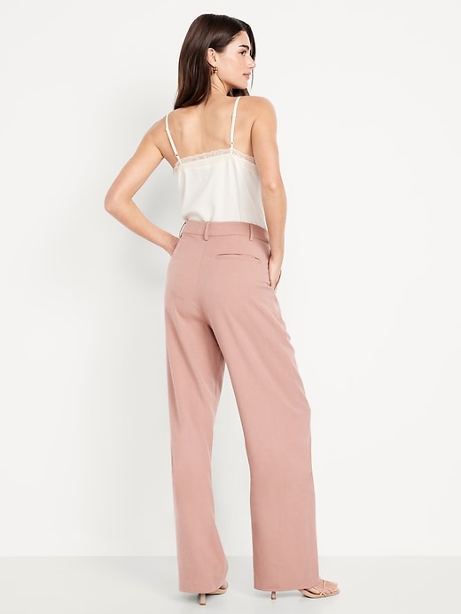Image number 3 showing, Extra High-Waisted Taylor Wide-Leg Trouser Pants