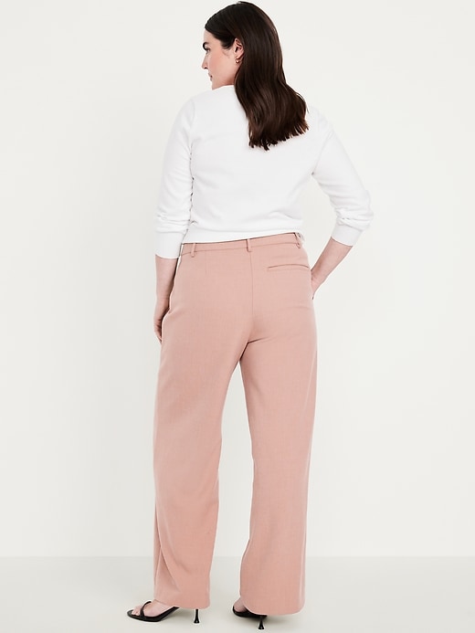 Image number 8 showing, Extra High-Waisted Taylor Wide-Leg Trouser Pants