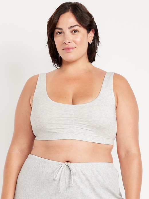 Image number 6 showing, Ruched Cotton Bralette
