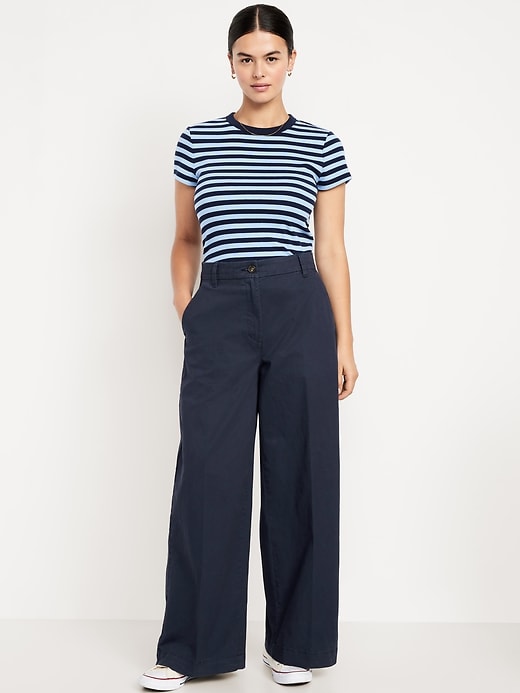 Image number 5 showing, Extra High-Waisted Super Wide-Leg Chino Pants