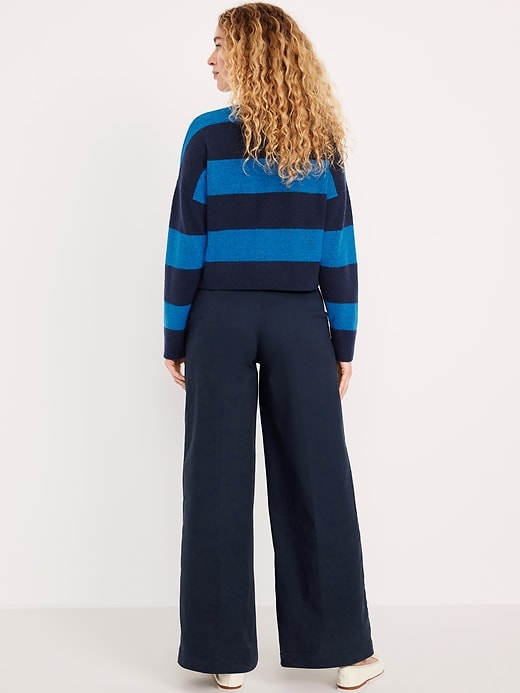 Image number 3 showing, Extra High-Waisted Super Wide-Leg Chino Pants