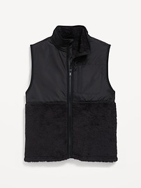 Image number 2 showing, Sherpa Mixed Media Vest for Boys