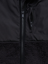 Image number 3 showing, Sherpa Mixed Media Vest for Boys