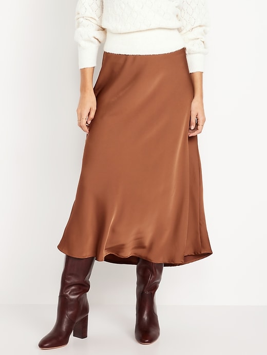 Image number 2 showing, Satin Maxi Skirt