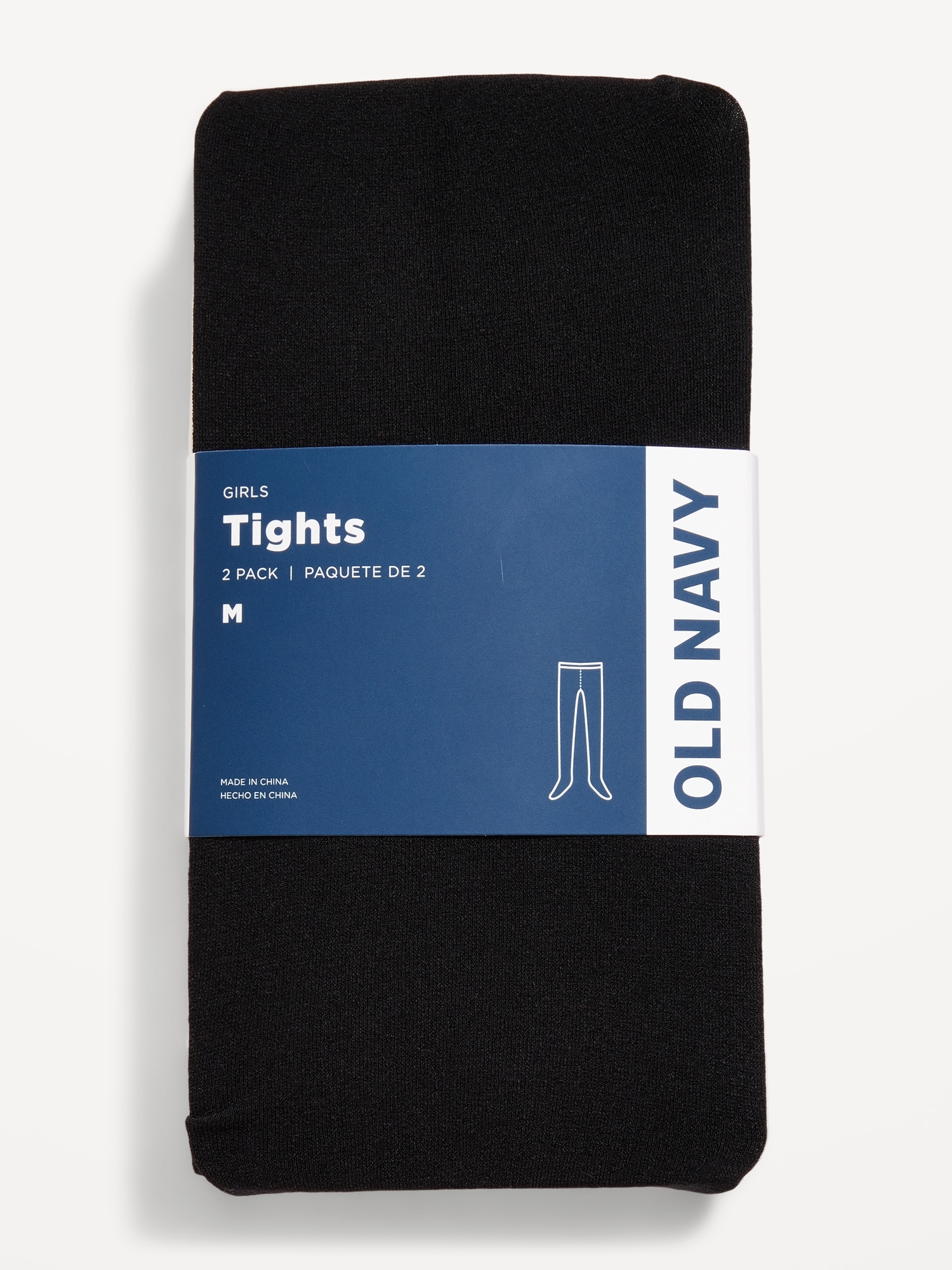 Soft-Knit Solid Tights 2-Pack for Girls