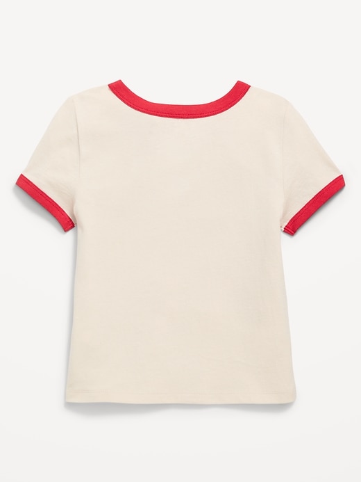 Image number 2 showing, NFL™ San Francisco 49ers™ Fitted Graphic Ringer T-Shirt for Girls
