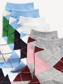Image number 2 showing, Novelty Quarter Crew Socks 3-Pack for Women
