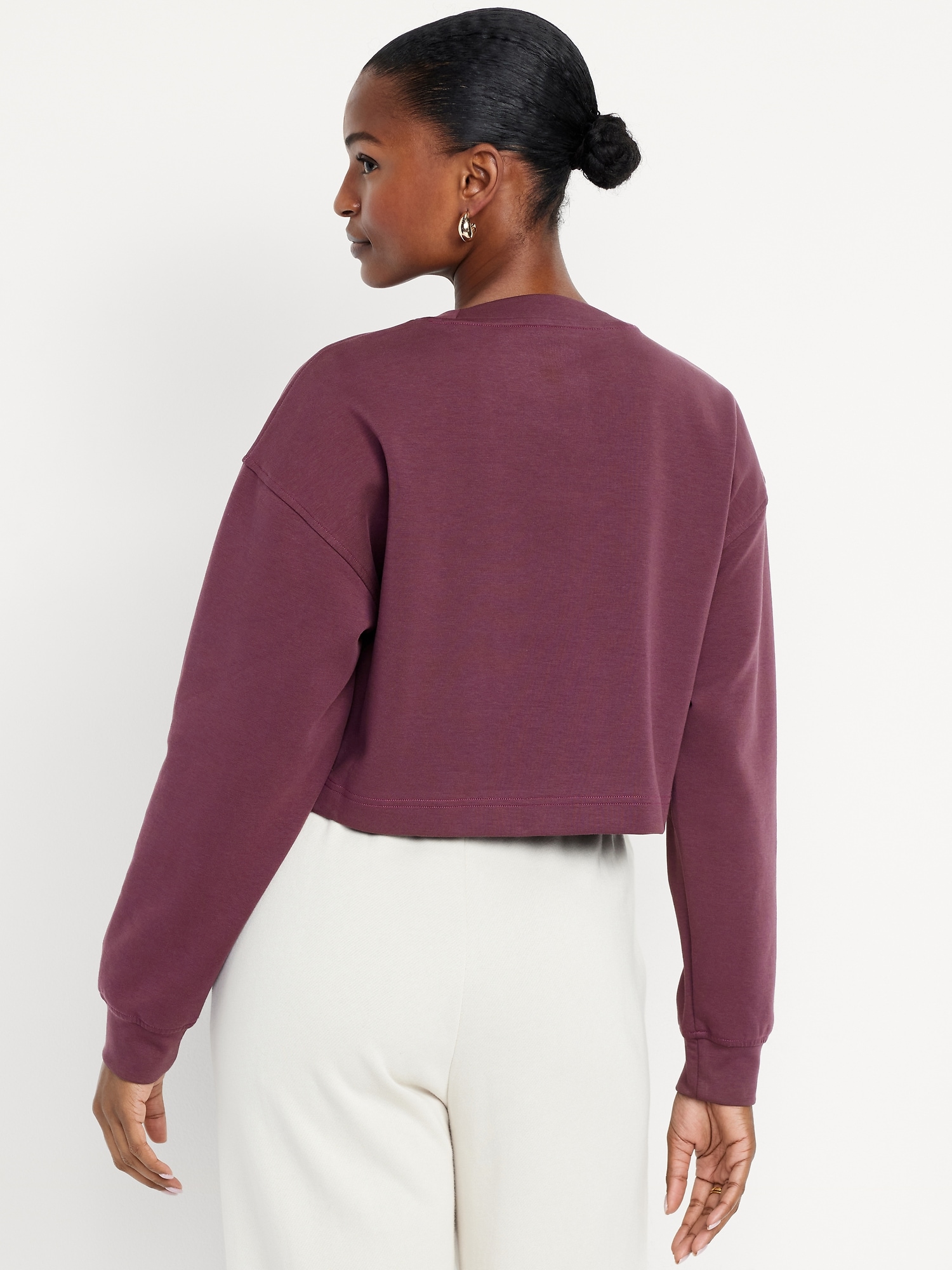 Dynamic Fleece Oversized Crop Sweatshirt