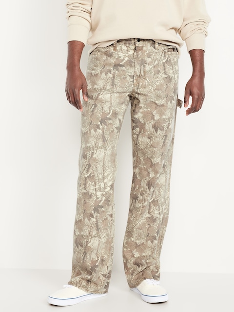 90's Baggy Carpenter Jeans - Sand Camo