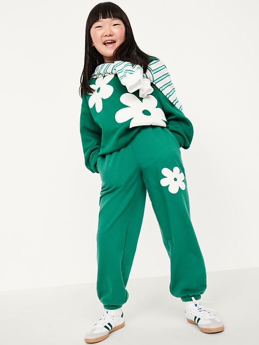 Image number 3 showing, Favorite Fleece High-Waisted Jogger Sweatpants for Girls
