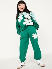 Image number 3 showing, Favorite Fleece High-Waisted Jogger Sweatpants for Girls