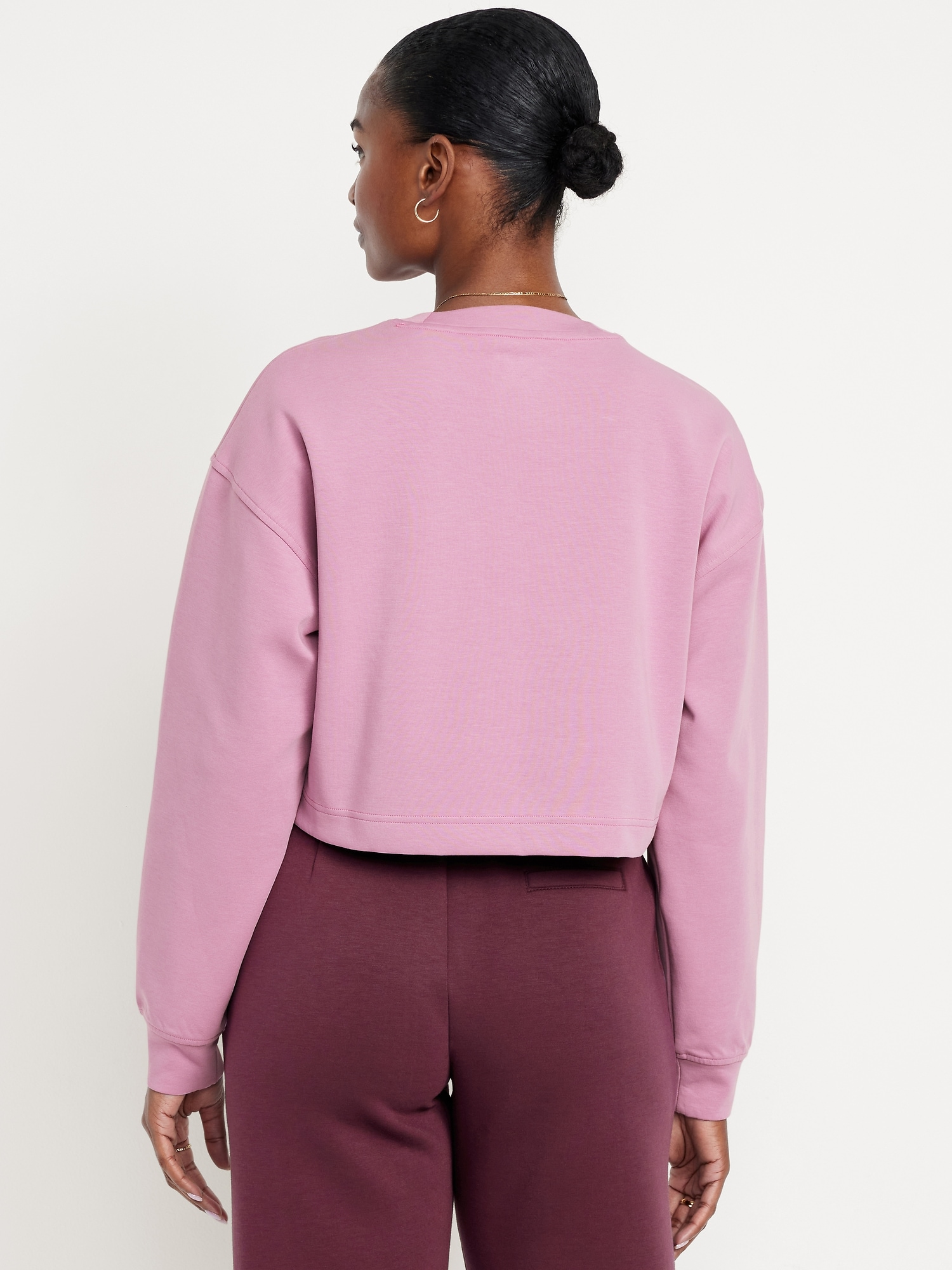 Dynamic Fleece Oversized Crop Sweatshirt