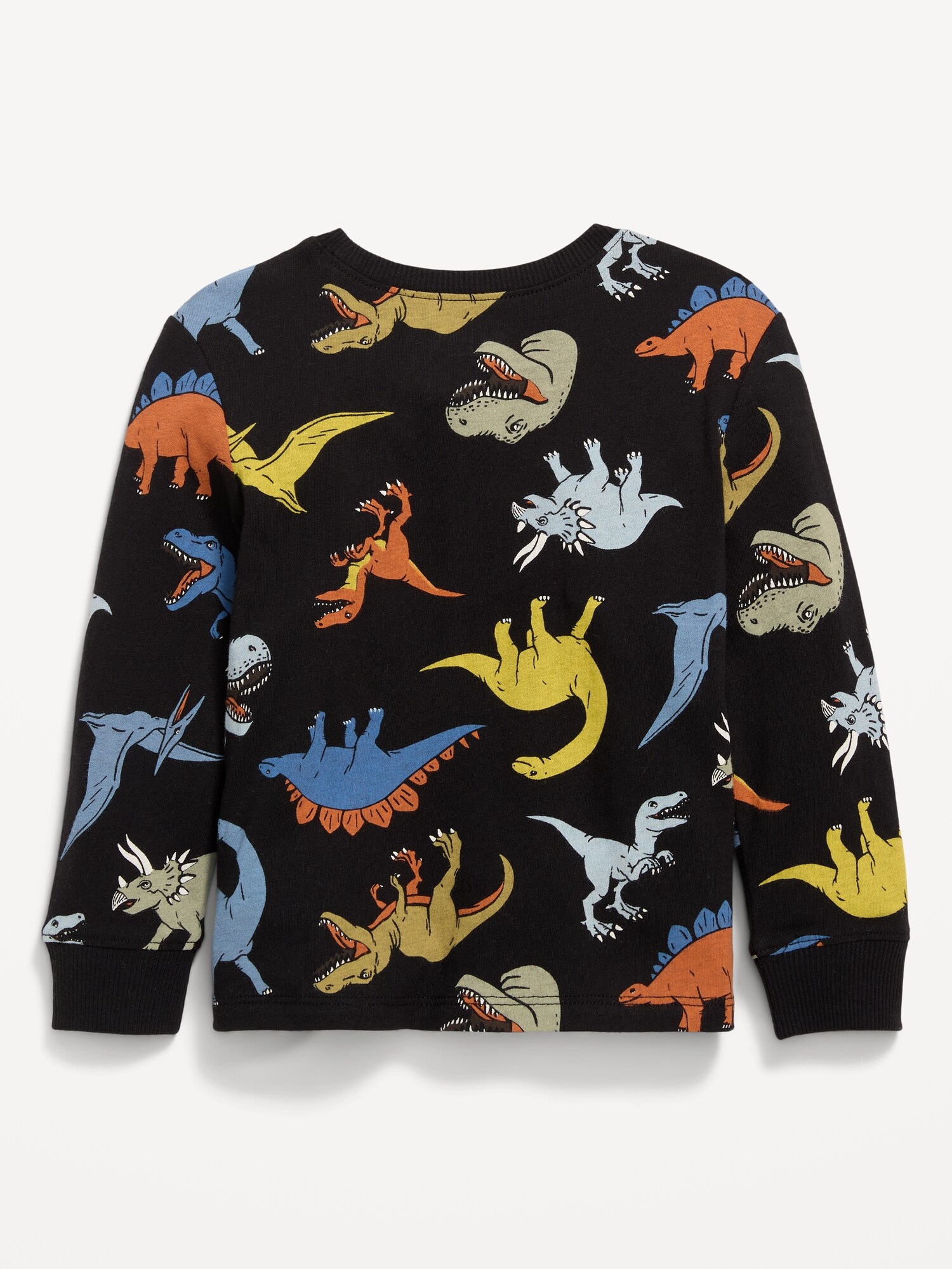Футболка Old Navy Printed Long-Sleeve T-Shirt для мальчиков-малышей, цвет: Dino Attack — фото 2