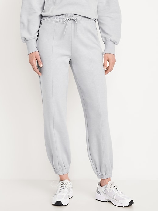 Image number 1 showing, High-Waisted Dynamic Fleece Sweatpants