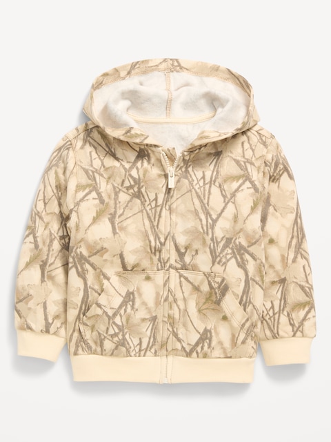 Favorite Fleece Oversized Zip Hoodie for Toddler Boys - Camo