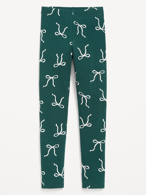 Printed Leggings for Girls - Bows