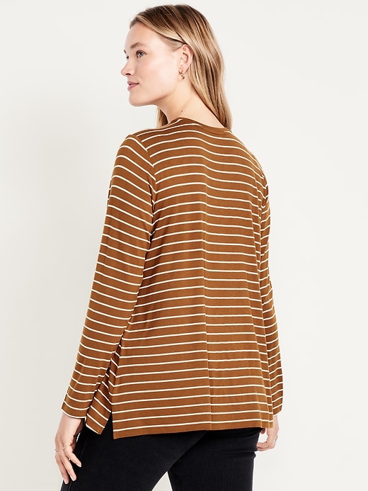 Image number 4 showing, Luxe Long-Sleeve Crew-Neck Tunic