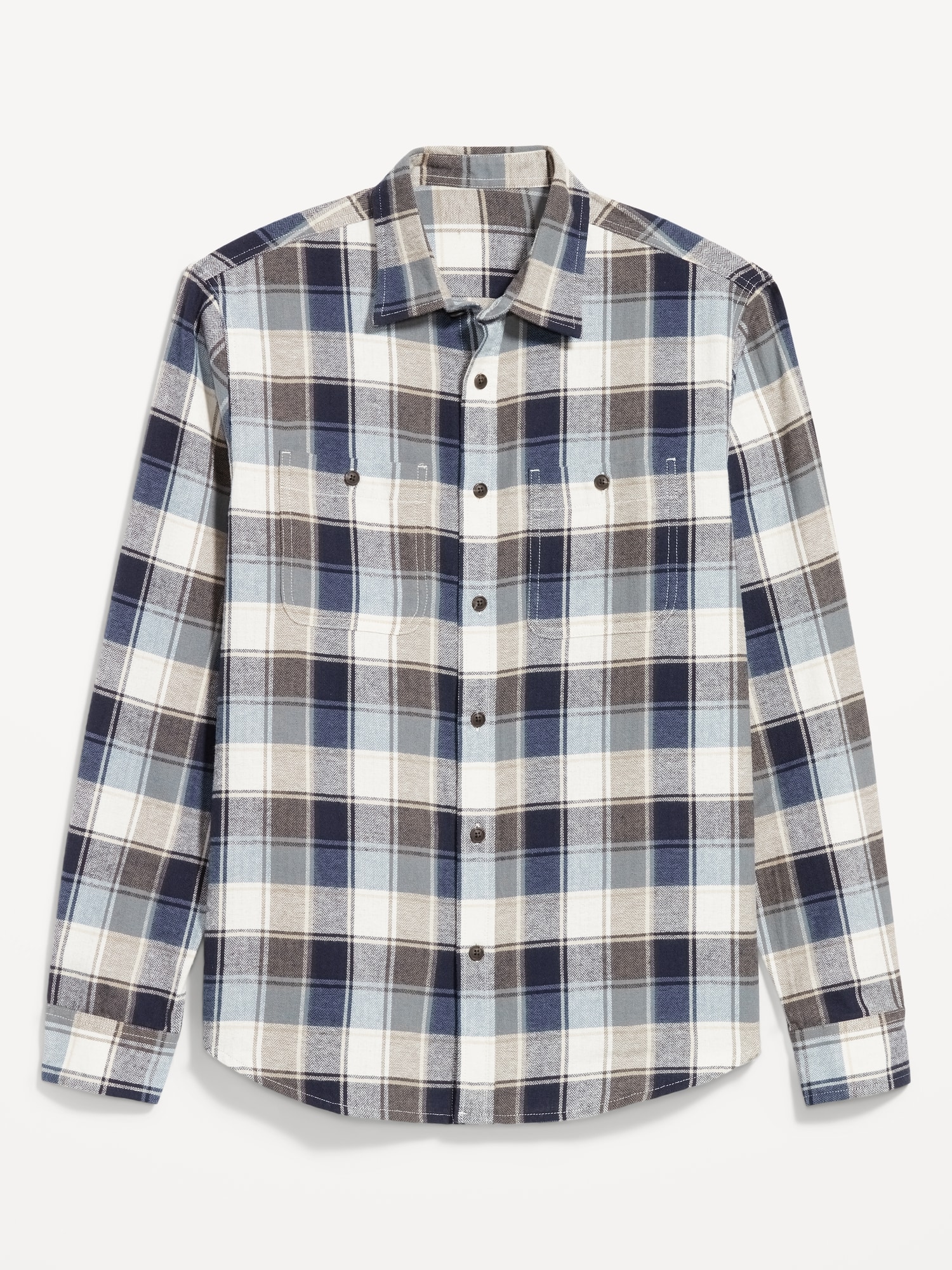 Plaid Flannel Pocket Shirt