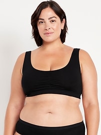 Image number 6 showing, Ruched Cotton Bralette
