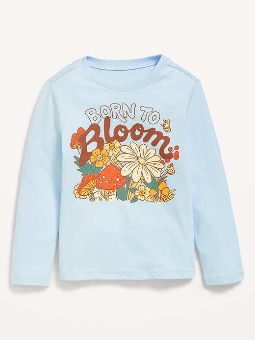 Image number 1 showing, Long-Sleeve Graphic T-Shirt for Toddler Girls