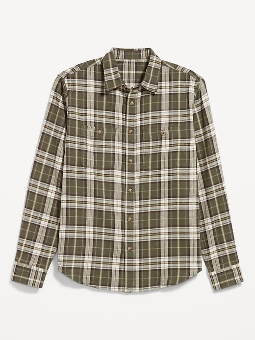 Image number 4 showing, Plaid Flannel Pocket Shirt