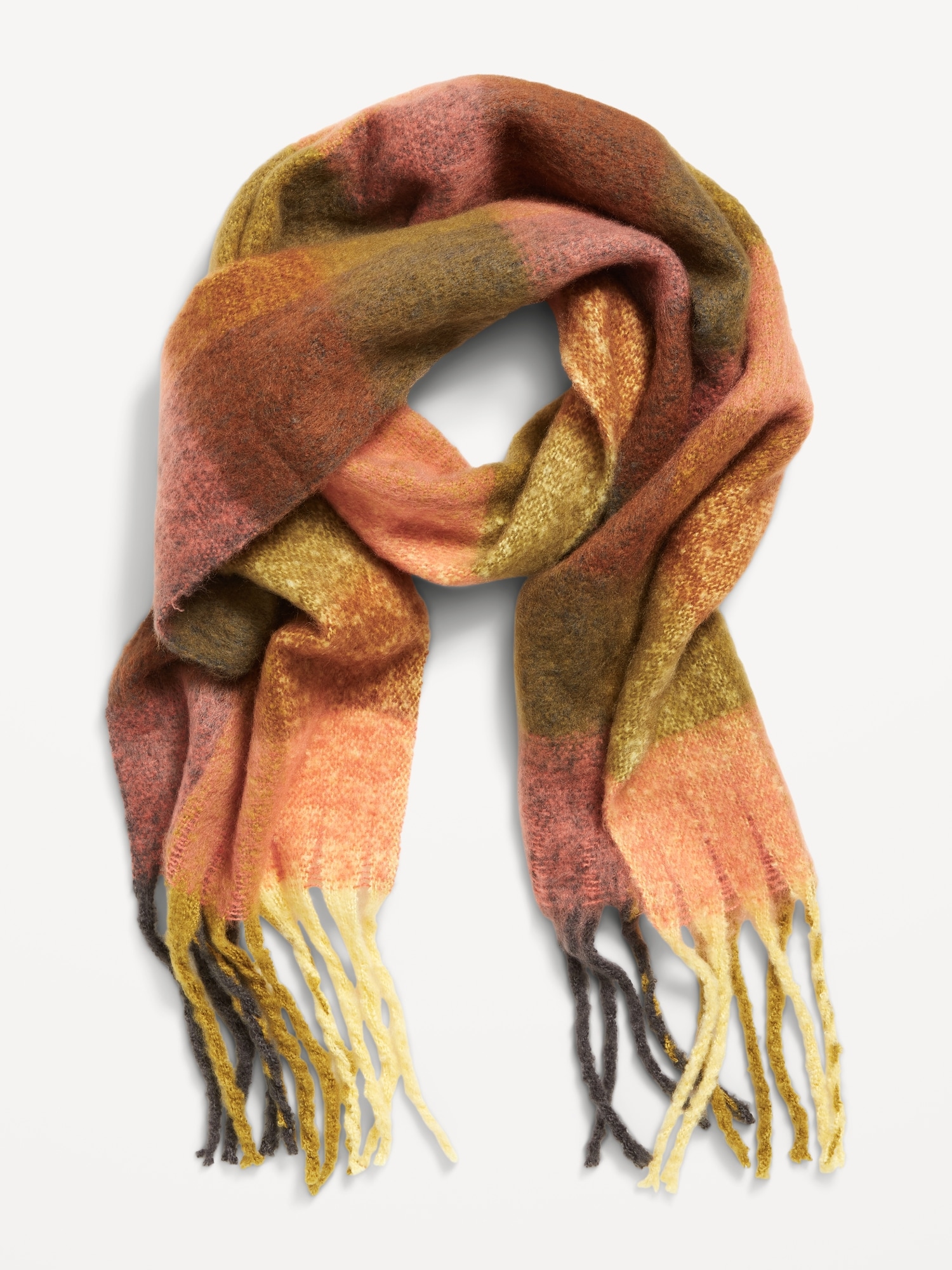 Brushed Fringed Scarf