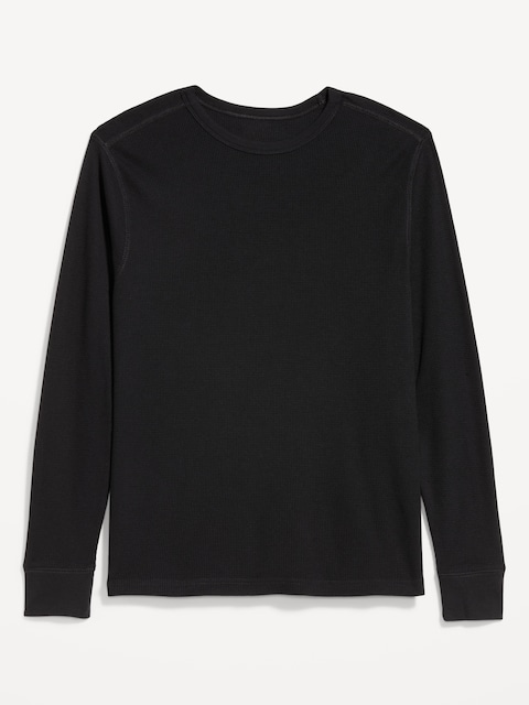 Waffle-Knit T-Shirt - Black Jack