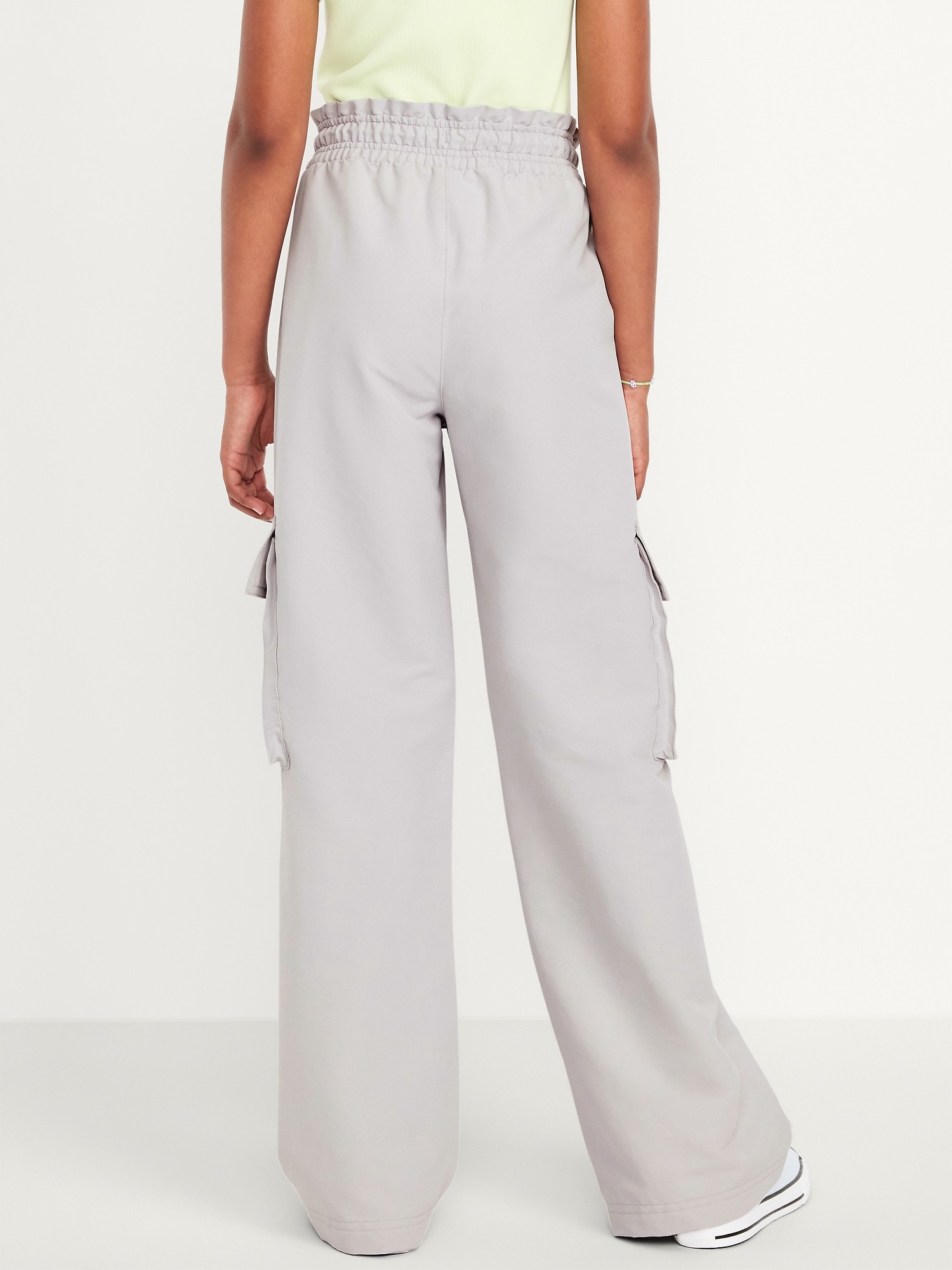 High-Waisted Cargo Wide-Leg Performance Pants for Girls