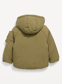 Image number 2 showing, Water-Resistant Oversized Monster Jacket for Toddler Boys