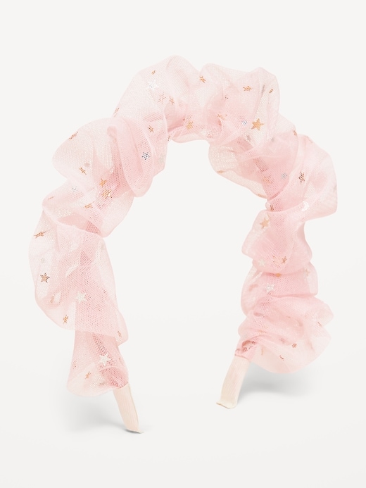 Image number 1 showing, Outtek™ Sparkly Tulle Headband for Toddler Girls