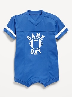 Football Jersey One-Piece Romper for Baby
