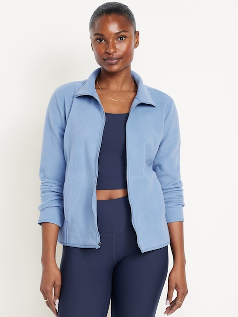 Performance Microfleece Full-Zip Jacket - Blue Periwinkle