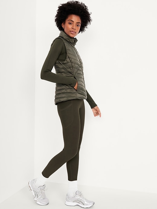 Image number 3 showing, Water-Resistant Packable Puffer Vest