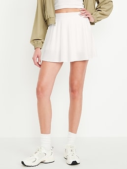 Extra High-Waisted Micro-Pleated Performance Skort - image 3