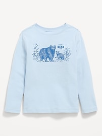 Image number 1 showing, Long-Sleeve Unisex Graphic T-Shirt for Toddler