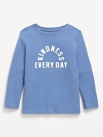 Image number 1 showing, Long-Sleeve Unisex Graphic T-Shirt for Toddler
