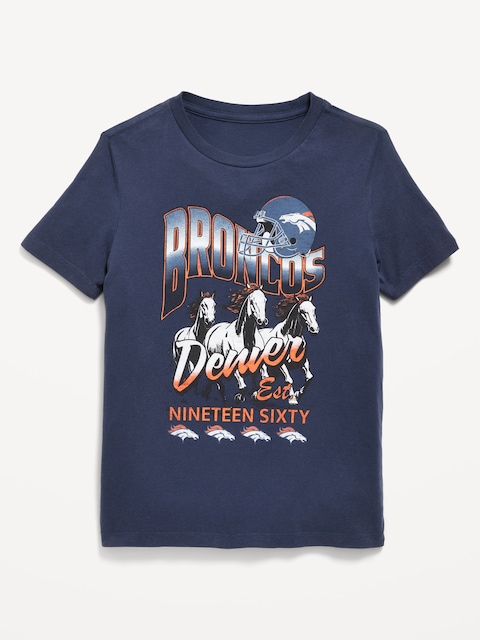Denver Broncos Gender-Neutral Graphic T-Shirt for Kids - Denver Broncos