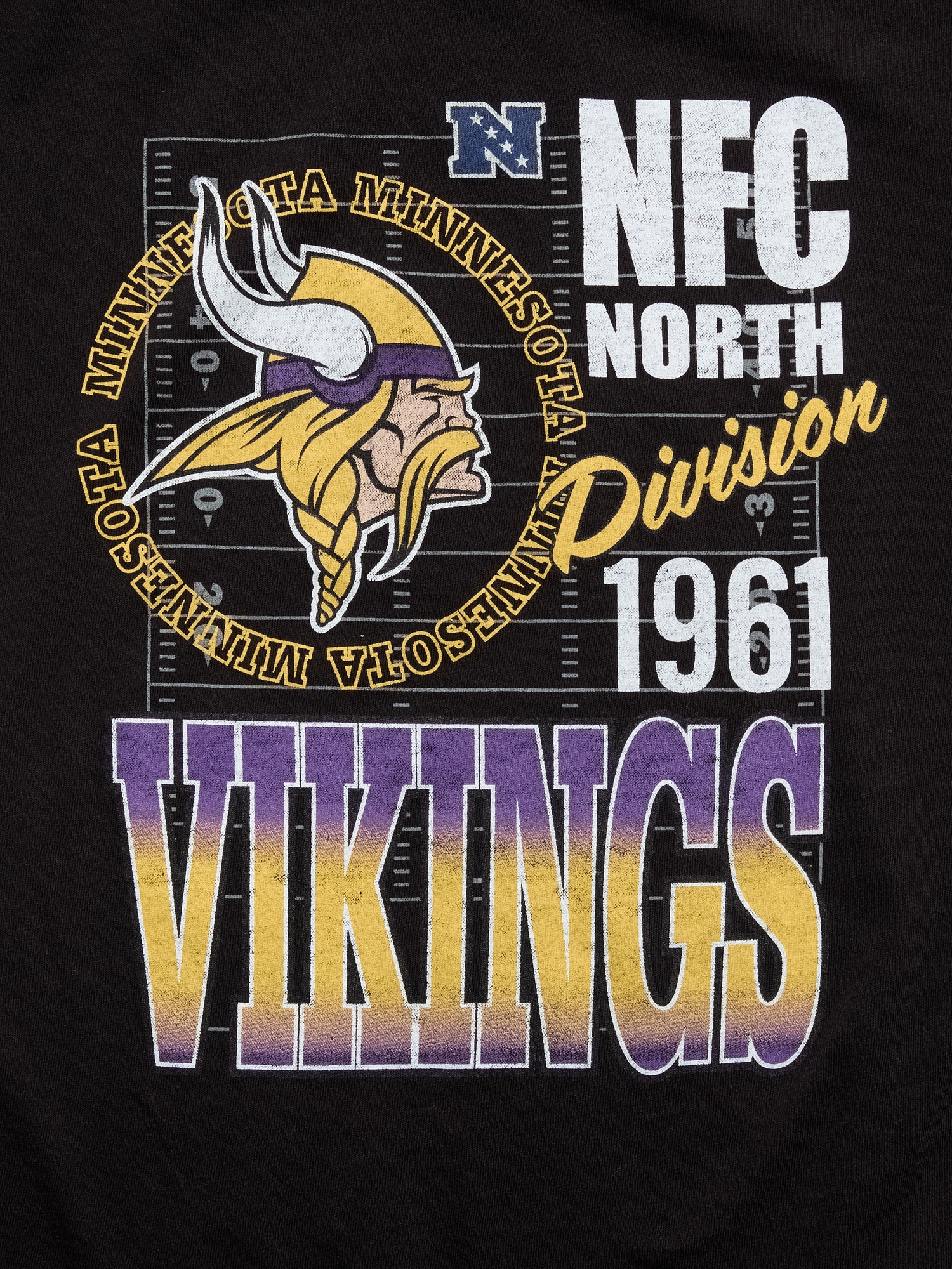 Minnesota Vikings Gender-Neutral Graphic T-Shirt for Kids